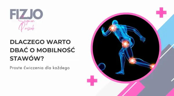 Anatomia biegacza z podświetlonymi stawami, podkreślająca znaczenie mobilności.