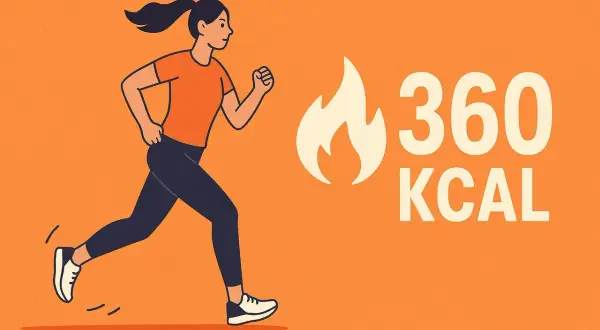 Kobieta biegnie, spalając 360 kcal. Dowiedz się, ile kalorii spala bieganie!
