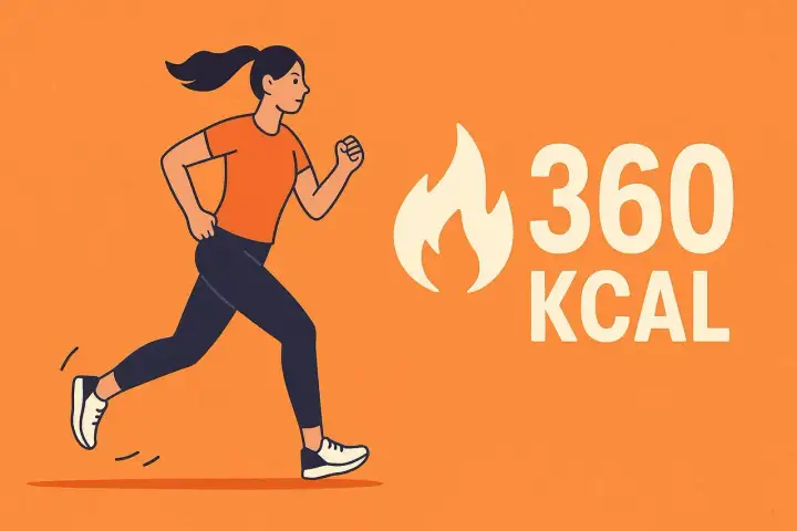 Kobieta biegnie, spalając 360 kcal. Dowiedz się, ile kalorii spala bieganie!